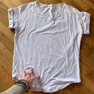 Light Pink LuLuLemon Short Sleeve